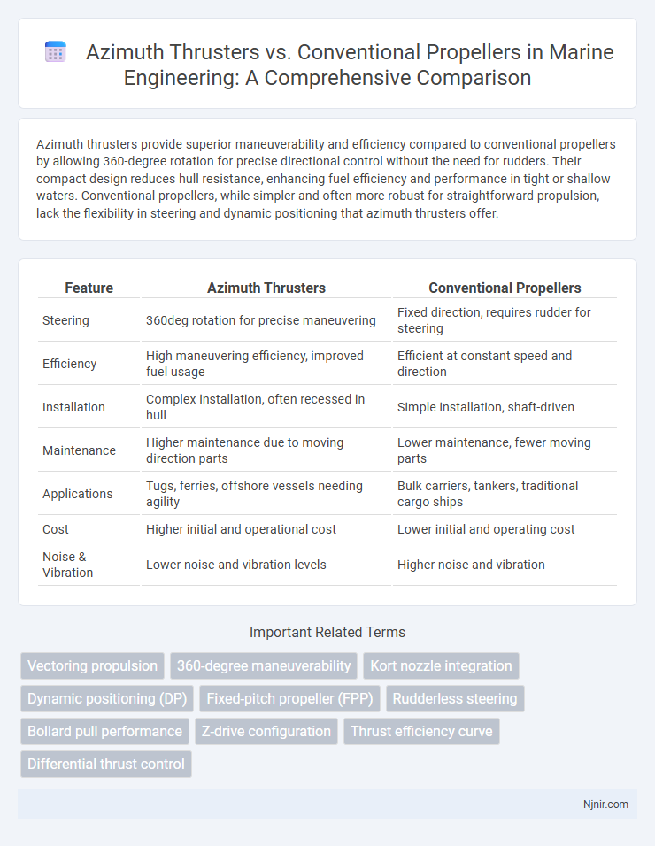Azimuth Thrusters vs. Conventional Propellers in Marine Engineering: A Comprehensive Comparison