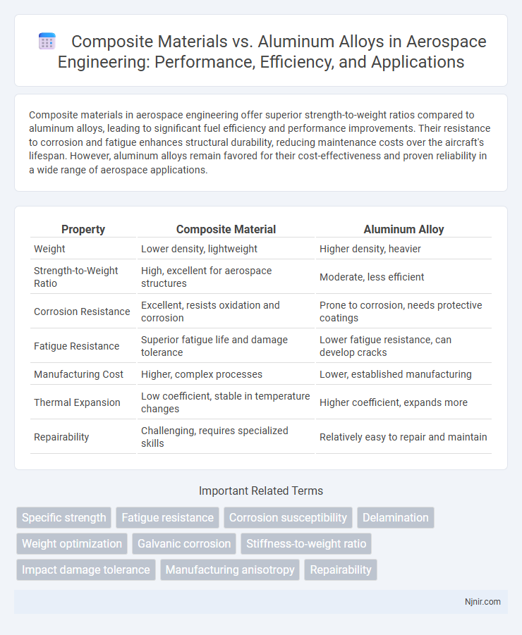Composite Materials vs. Aluminum Alloys in Aerospace Engineering: Performance, Efficiency, and Applications