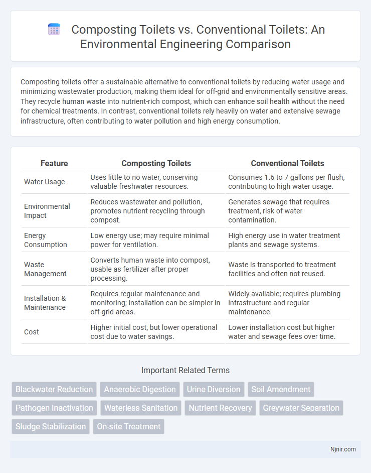 Composting Toilets vs. Conventional Toilets: An Environmental Engineering Comparison