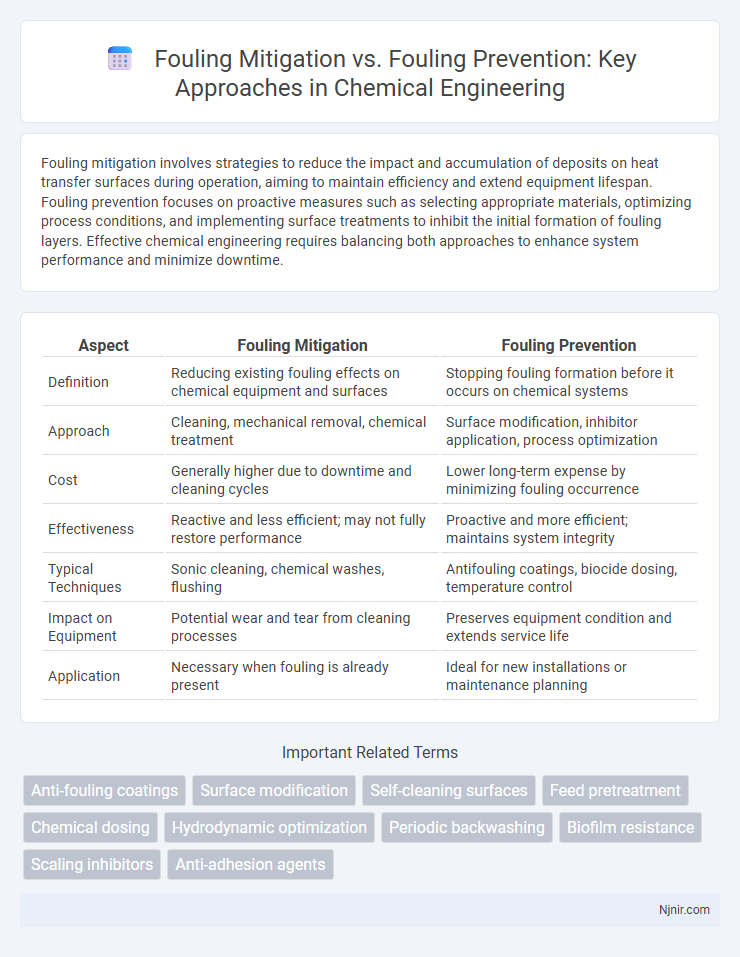 Fouling Mitigation vs. Fouling Prevention: Key Approaches in Chemical Engineering