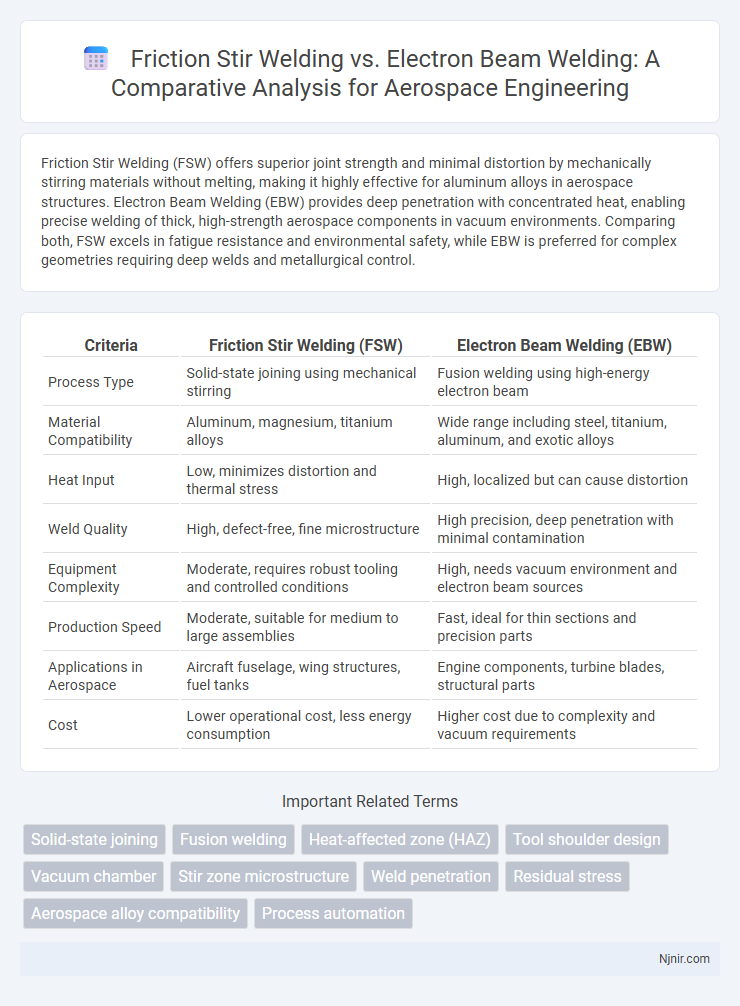 Friction Stir Welding vs. Electron Beam Welding: A Comparative Analysis for Aerospace Engineering