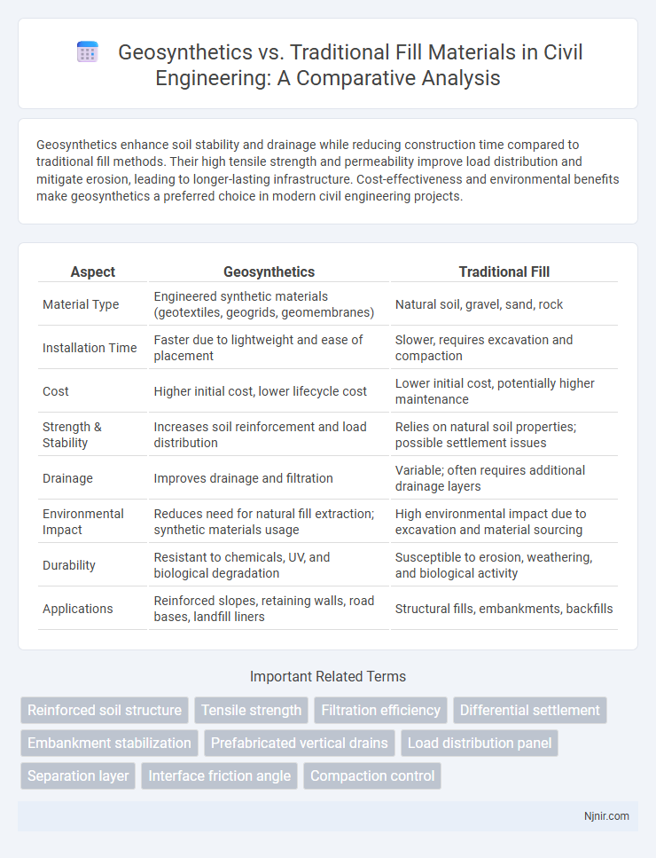 Geosynthetics vs. Traditional Fill Materials in Civil Engineering: A Comparative Analysis