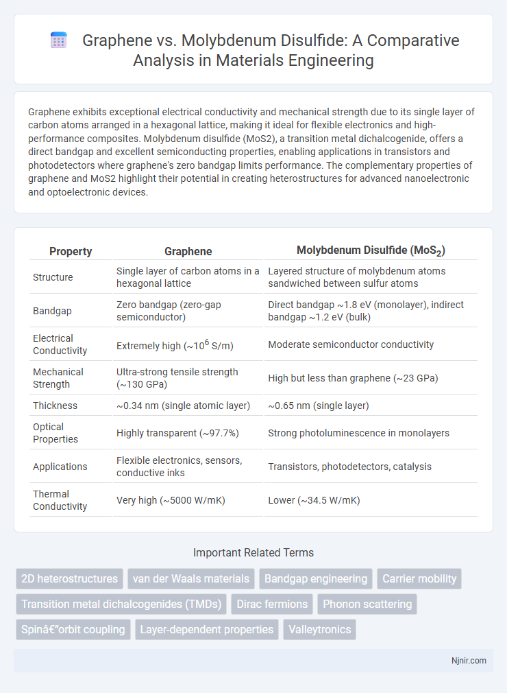 Graphene vs. Molybdenum Disulfide: A Comparative Analysis in Materials Engineering