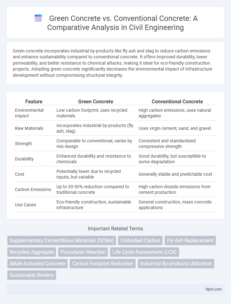 Green Concrete vs. Conventional Concrete: A Comparative Analysis in Civil Engineering