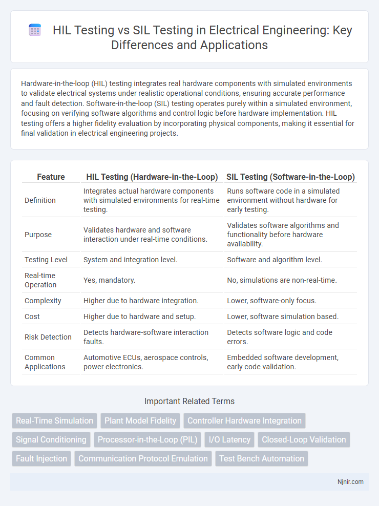 HIL Testing vs SIL Testing in Electrical Engineering: Key Differences and Applications