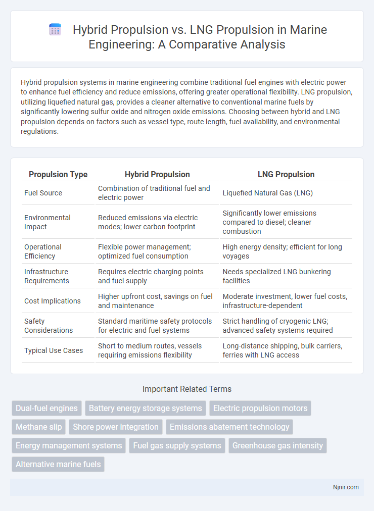 Hybrid Propulsion vs. LNG Propulsion in Marine Engineering: A Comparative Analysis