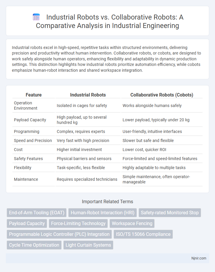 Industrial Robots vs. Collaborative Robots: A Comparative Analysis in Industrial Engineering