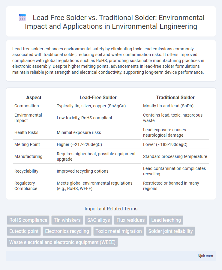 Lead-Free Solder vs. Traditional Solder: Environmental Impact and Applications in Environmental Engineering