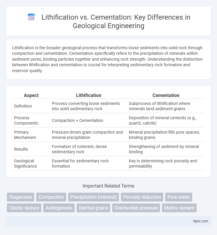 Lithification vs. Cementation: Key Differences in Geological Engineering