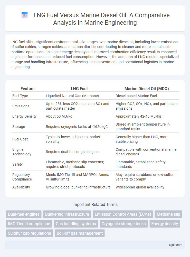 LNG Fuel Versus Marine Diesel Oil: A Comparative Analysis in Marine Engineering