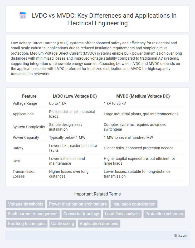 LVDC vs MVDC: Key Differences and Applications in Electrical Engineering