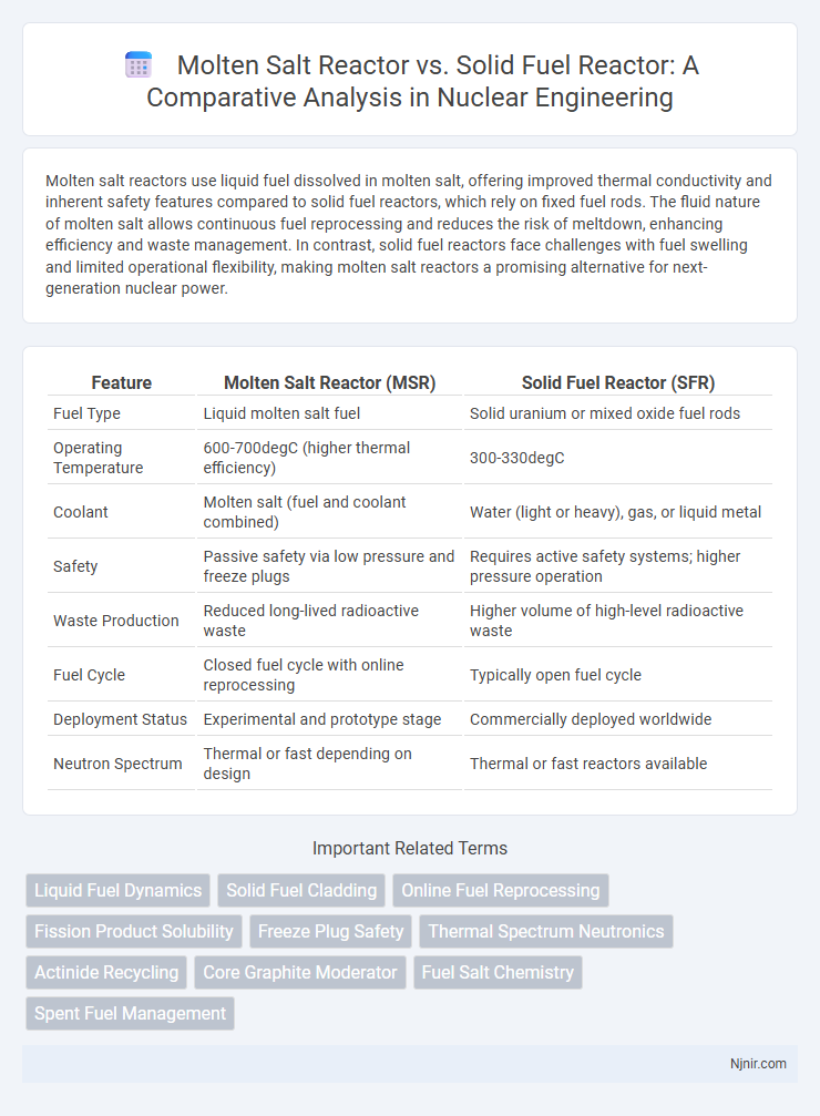 Molten Salt Reactor vs. Solid Fuel Reactor: A Comparative Analysis in Nuclear Engineering
