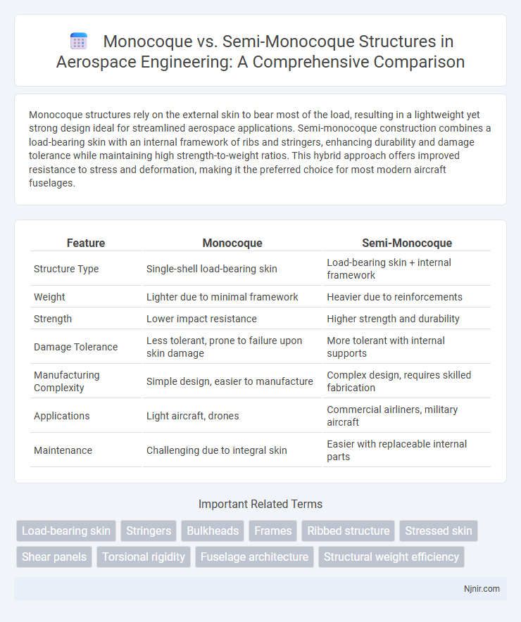 Monocoque vs. Semi-Monocoque Structures in Aerospace Engineering: A Comprehensive Comparison
