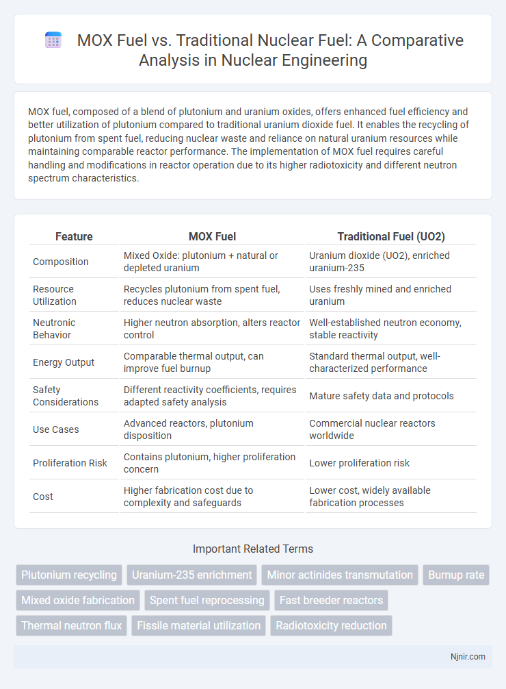 MOX Fuel vs. Traditional Nuclear Fuel: A Comparative Analysis in Nuclear Engineering