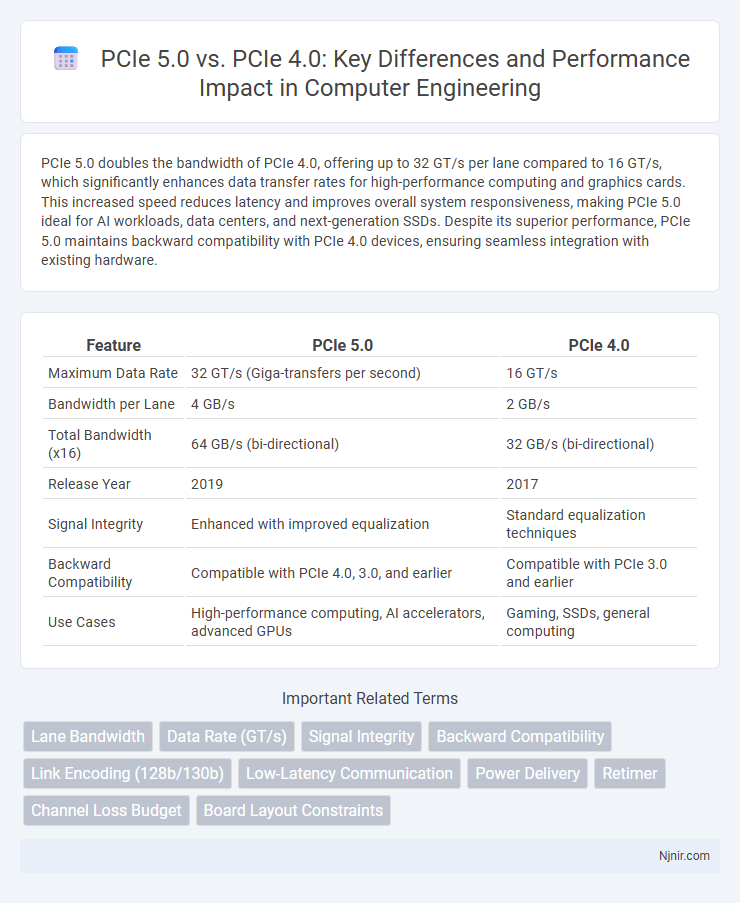 PCIe 5.0 vs. PCIe 4.0: Key Differences and Performance Impact in Computer Engineering