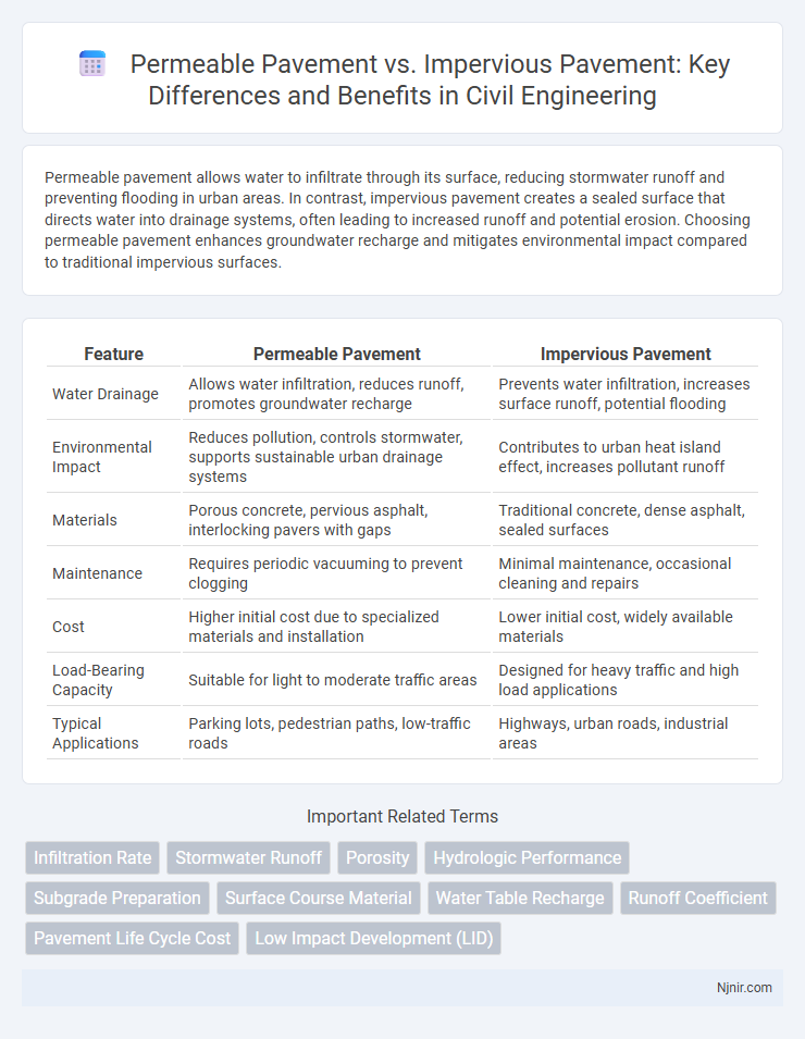 Permeable Pavement vs. Impervious Pavement: Key Differences and Benefits in Civil Engineering
