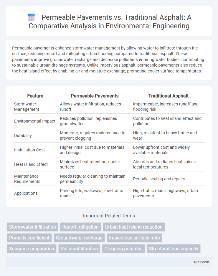 Permeable Pavements vs. Traditional Asphalt: A Comparative Analysis in Environmental Engineering