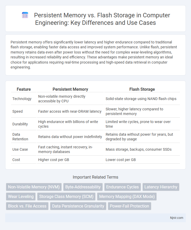 Persistent Memory vs. Flash Storage in Computer Engineering: Key Differences and Use Cases