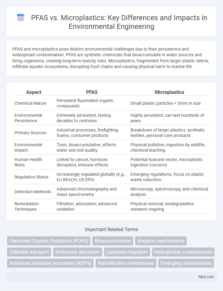PFAS vs. Microplastics: Key Differences and Impacts in Environmental Engineering