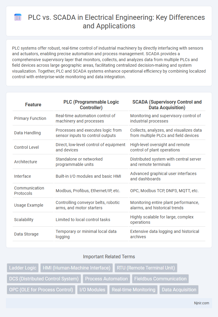 PLC vs. SCADA in Electrical Engineering: Key Differences and Applications