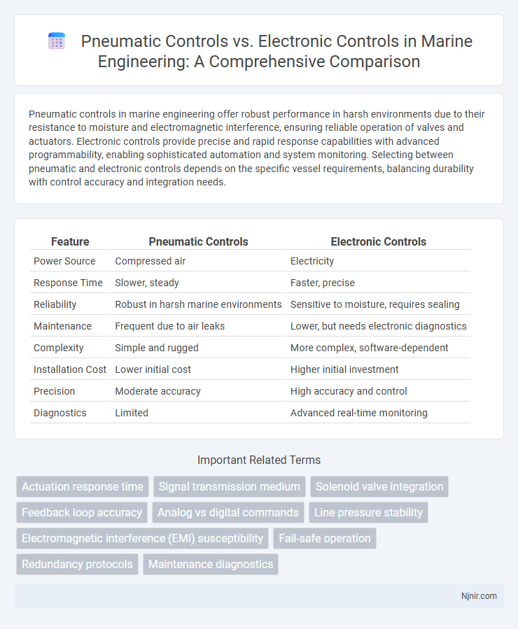 Pneumatic Controls vs. Electronic Controls in Marine Engineering: A Comprehensive Comparison