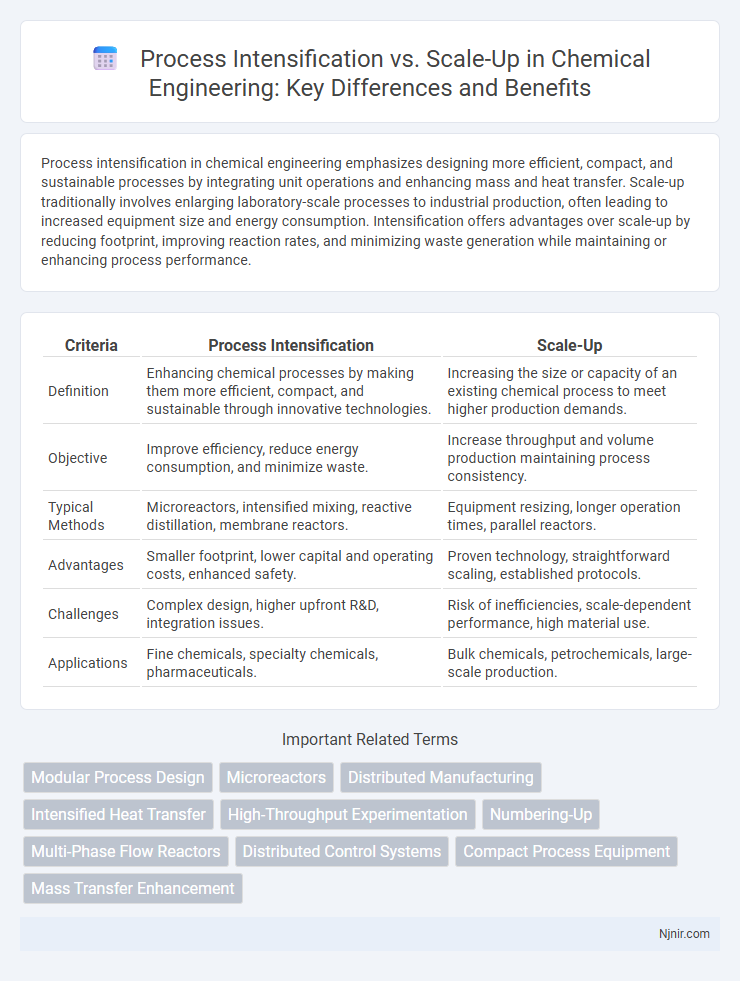 Process Intensification vs. Scale-Up in Chemical Engineering: Key Differences and Benefits