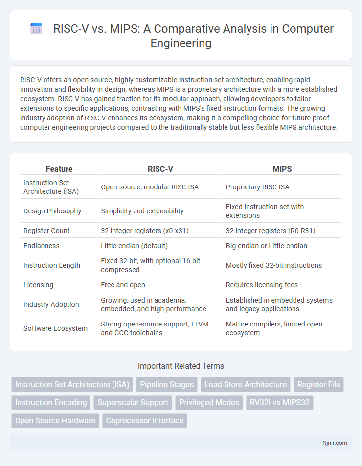 RISC-V vs. MIPS: A Comparative Analysis in Computer Engineering