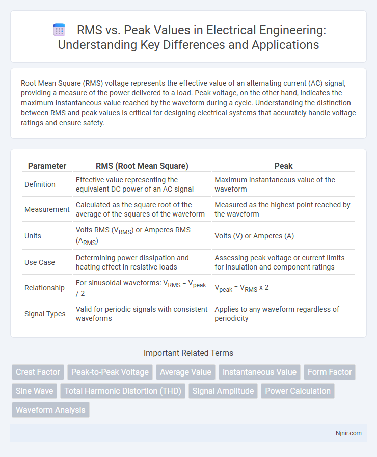 RMS vs. Peak Values in Electrical Engineering: Understanding Key Differences and Applications