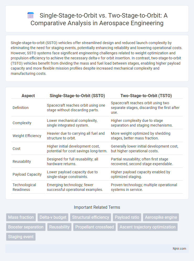 Single-Stage-to-Orbit vs. Two-Stage-to-Orbit: A Comparative Analysis in Aerospace Engineering