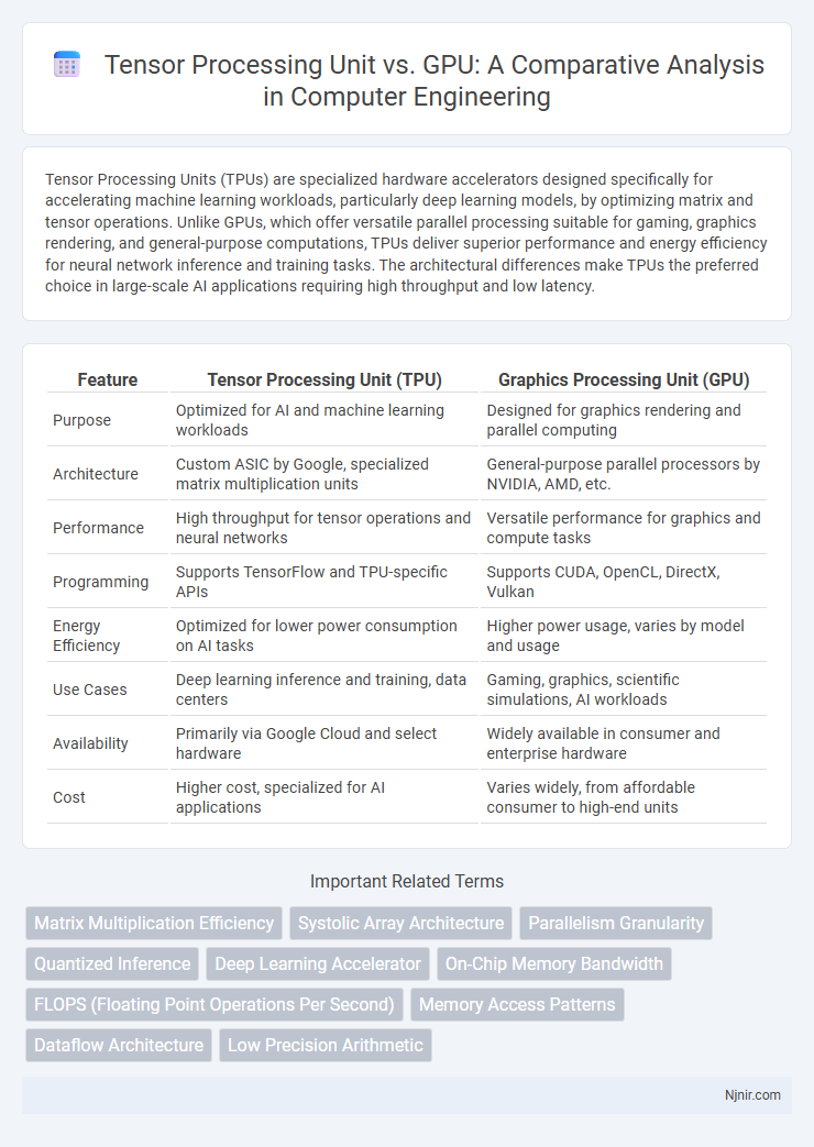 Tensor Processing Unit vs. GPU: A Comparative Analysis in Computer Engineering