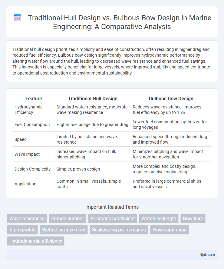 Traditional Hull Design vs. Bulbous Bow Design in Marine Engineering: A Comparative Analysis