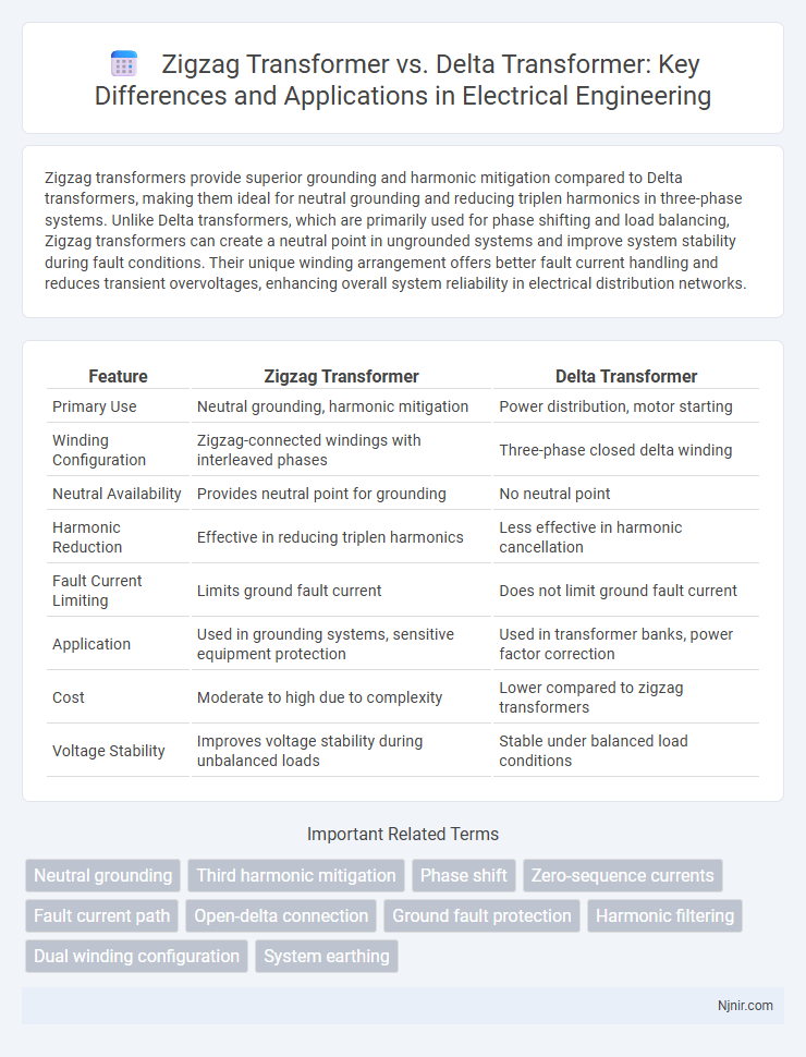 Zigzag Transformer vs. Delta Transformer: Key Differences and Applications in Electrical Engineering