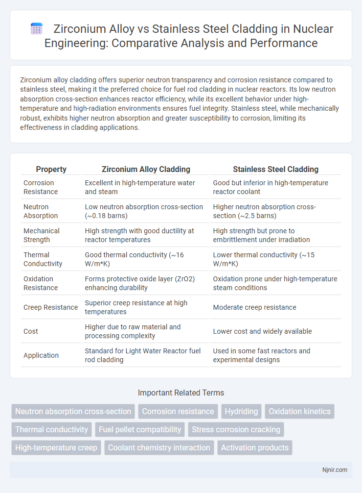 Zirconium Alloy vs Stainless Steel Cladding in Nuclear Engineering: Comparative Analysis and Performance