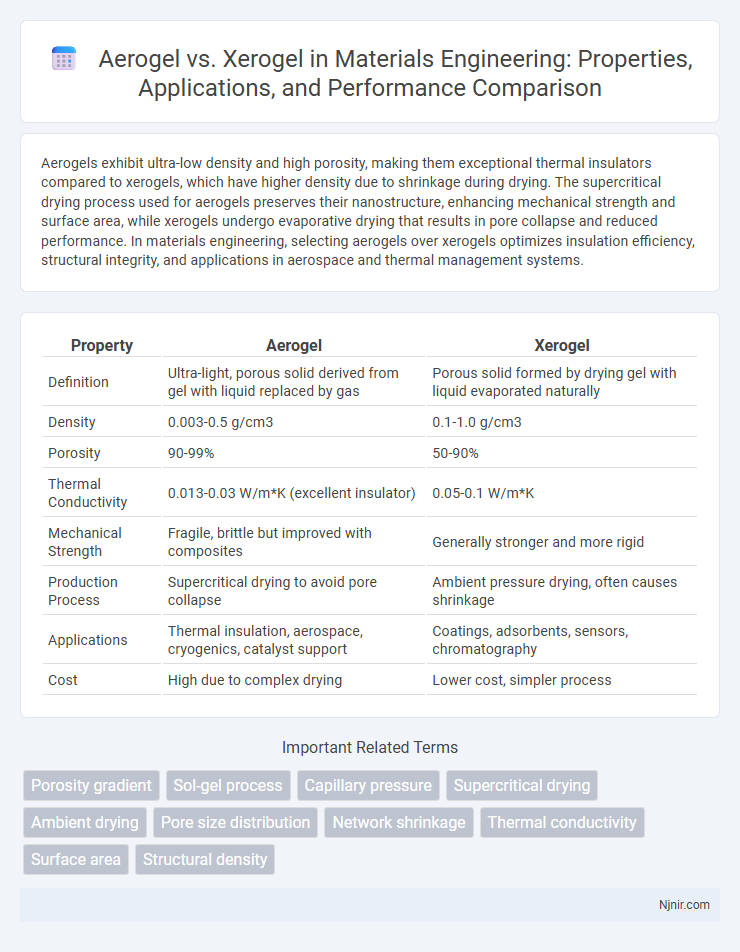 Aerogel vs. Xerogel in Materials Engineering: Properties, Applications, and Performance Comparison