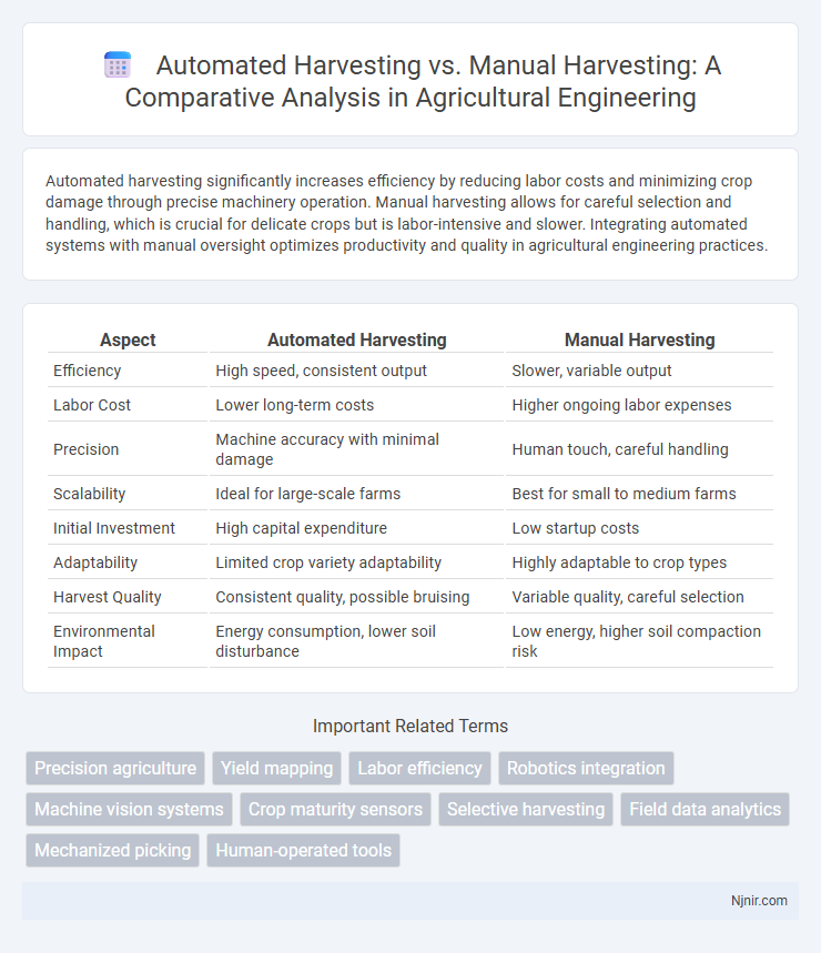 Automated Harvesting vs. Manual Harvesting: A Comparative Analysis in Agricultural Engineering