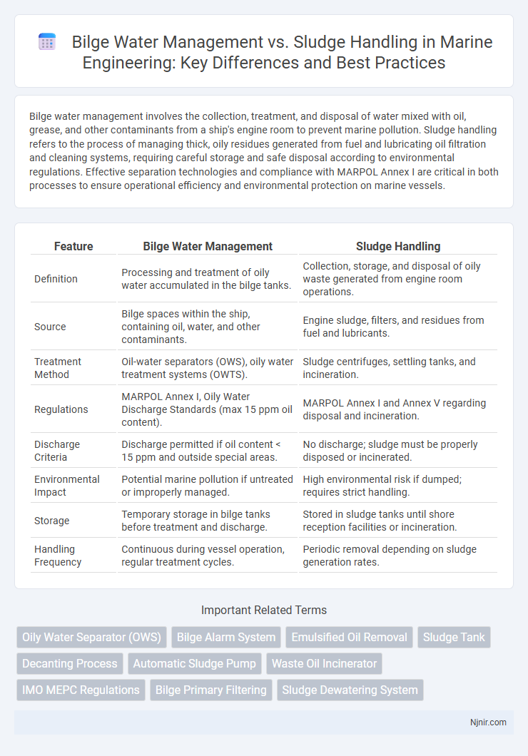 Bilge Water Management vs. Sludge Handling in Marine Engineering: Key Differences and Best Practices