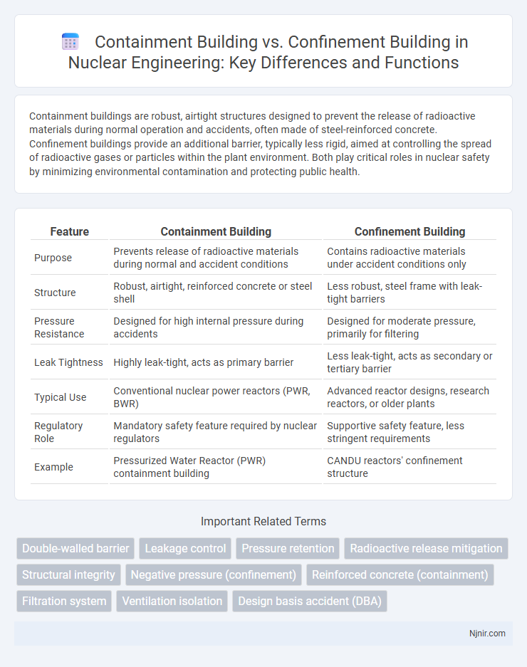 Containment Building vs. Confinement Building in Nuclear Engineering: Key Differences and Functions