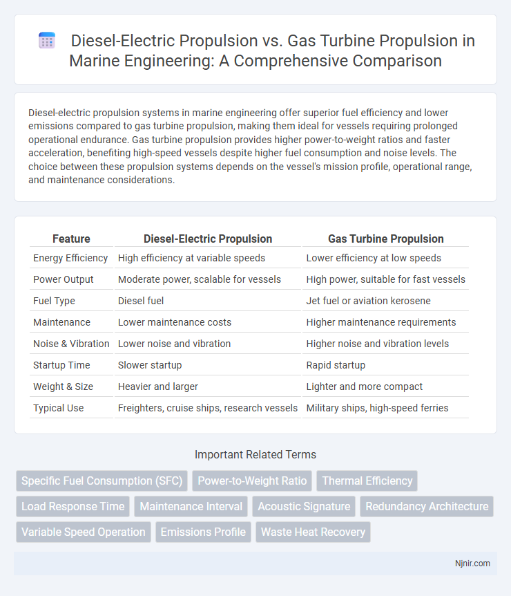 Diesel-Electric Propulsion vs. Gas Turbine Propulsion in Marine Engineering: A Comprehensive Comparison