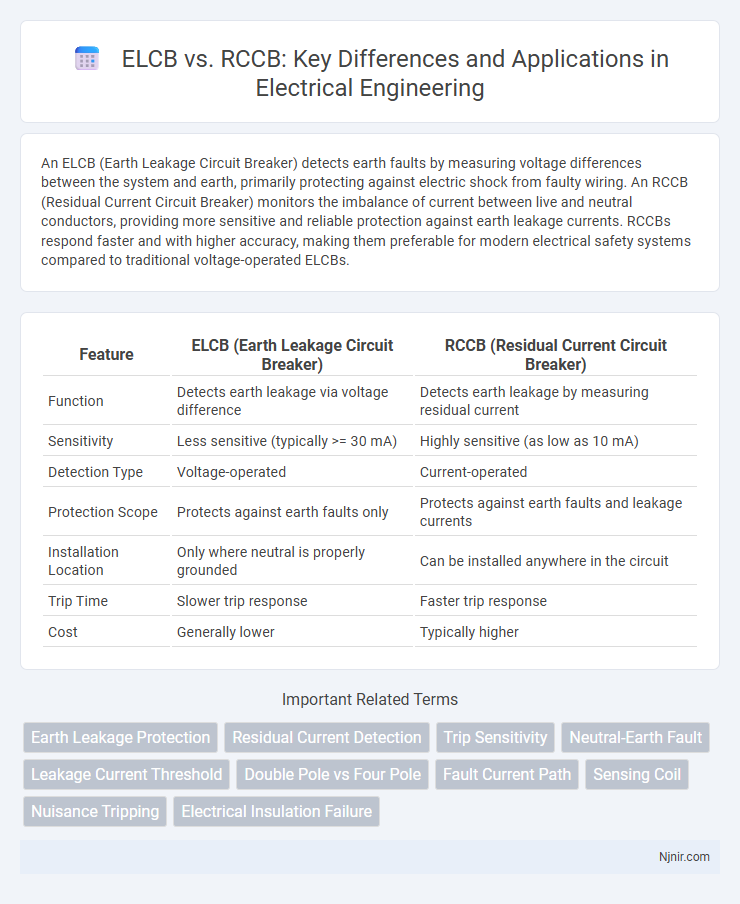 ELCB vs. RCCB: Key Differences and Applications in Electrical Engineering