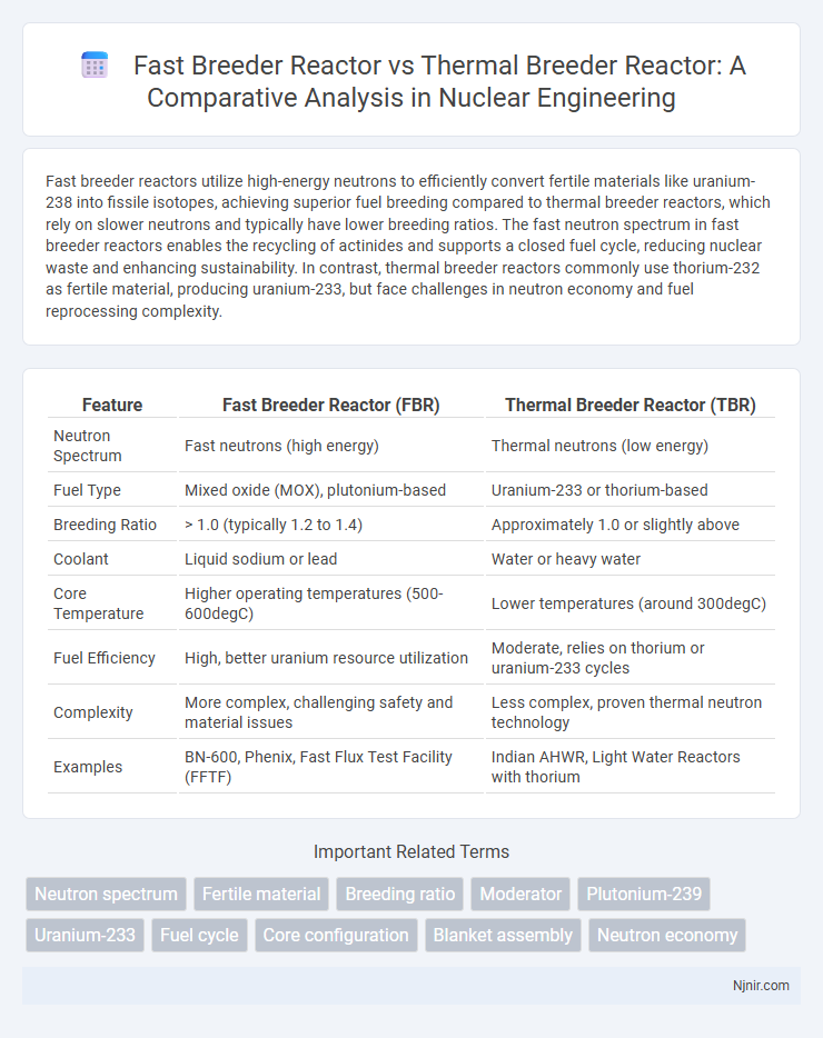 Fast Breeder Reactor vs Thermal Breeder Reactor: A Comparative Analysis in Nuclear Engineering