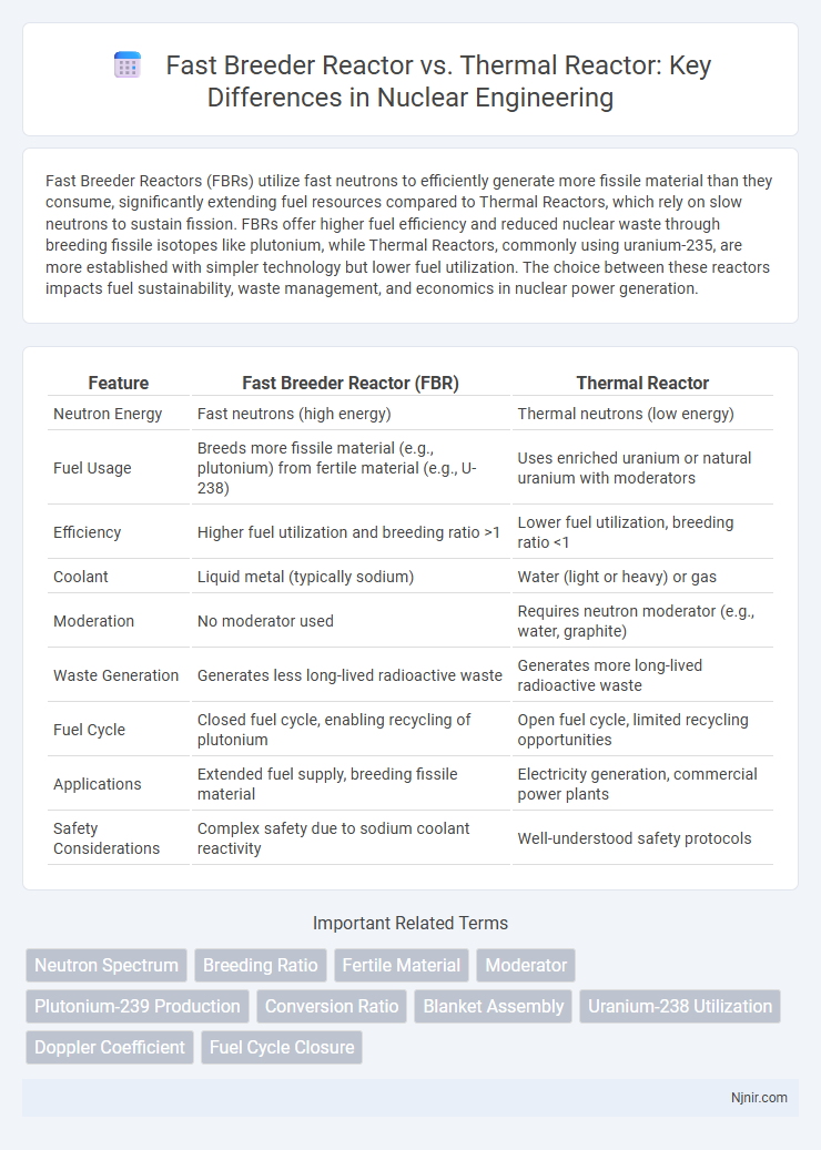 Fast Breeder Reactor vs. Thermal Reactor: Key Differences in Nuclear Engineering