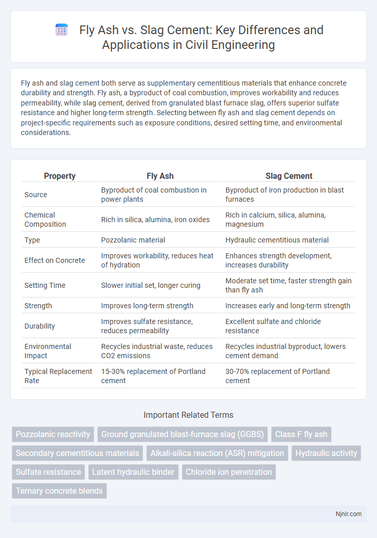 Fly Ash vs. Slag Cement: Key Differences and Applications in Civil Engineering