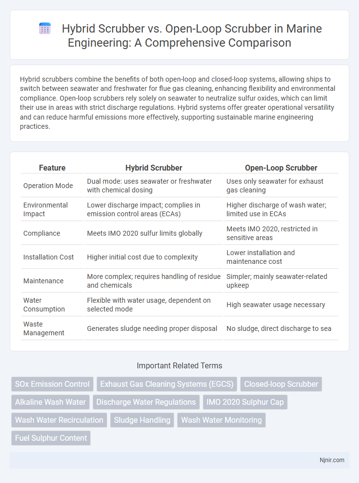 Hybrid Scrubber vs. Open-Loop Scrubber in Marine Engineering: A Comprehensive Comparison