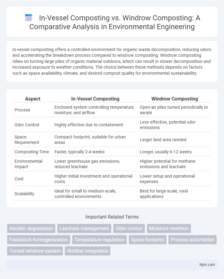In-Vessel Composting vs. Windrow Composting: A Comparative Analysis in Environmental Engineering