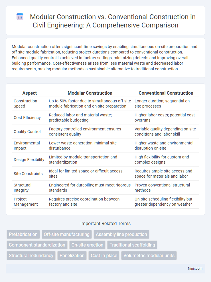 Modular Construction vs. Conventional Construction in Civil Engineering: A Comprehensive Comparison