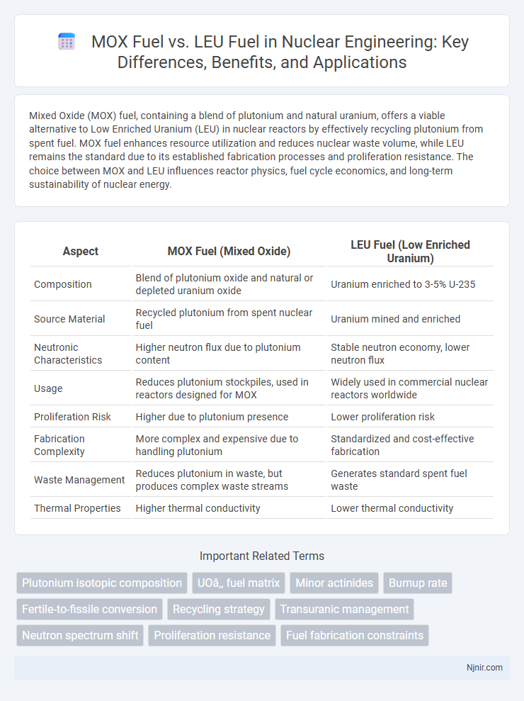MOX Fuel vs. LEU Fuel in Nuclear Engineering: Key Differences, Benefits, and Applications