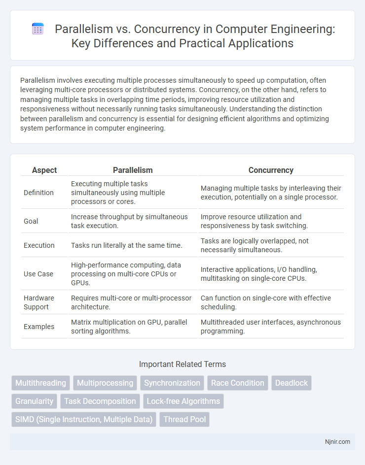 Parallelism vs. Concurrency in Computer Engineering: Key Differences and Practical Applications