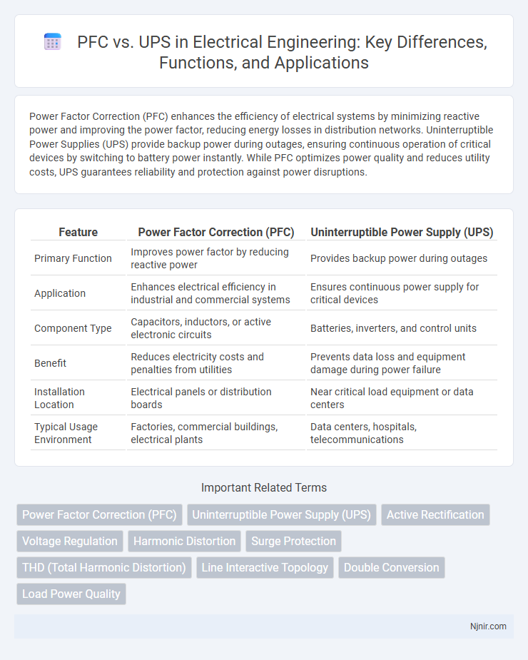 PFC vs. UPS in Electrical Engineering: Key Differences, Functions, and Applications