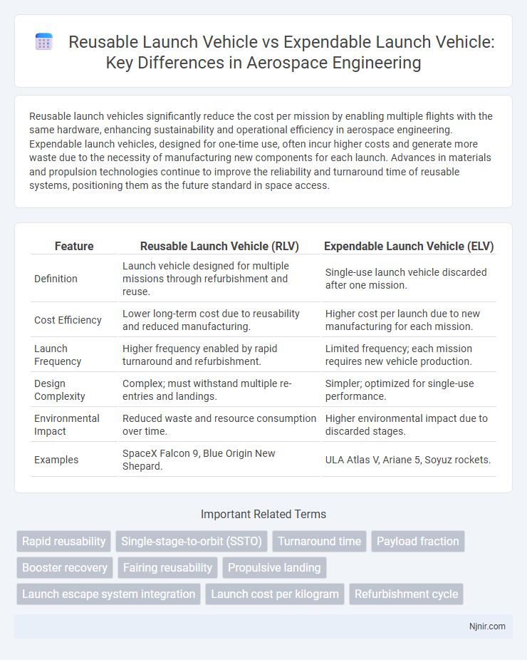 Reusable Launch Vehicle vs Expendable Launch Vehicle: Key Differences in Aerospace Engineering