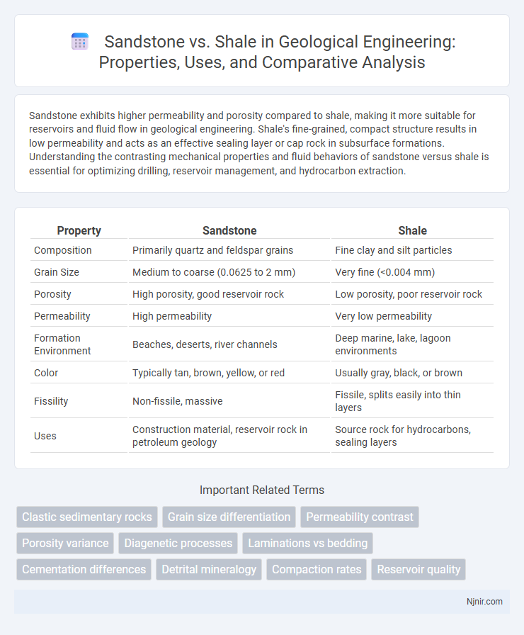 Sandstone vs. Shale in Geological Engineering: Properties, Uses, and Comparative Analysis